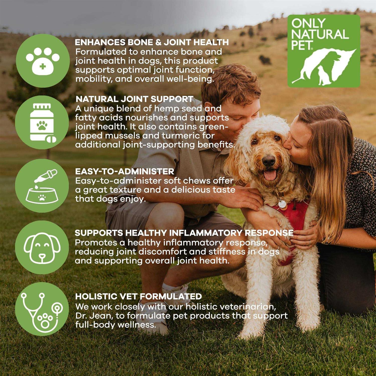 Only Natural Pet Hemp Hip & Joint Support Soft Dog Chews - Nail Gallerys