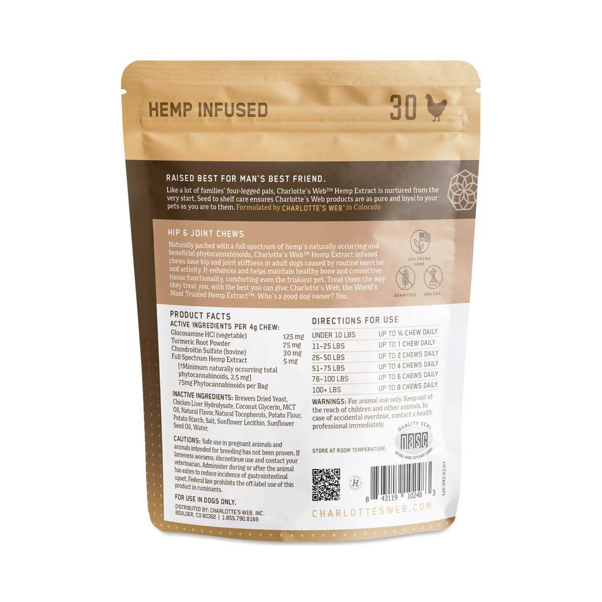 Charlotte’s Web Hip and Joint Chews for Dogs - Nail Gallerys