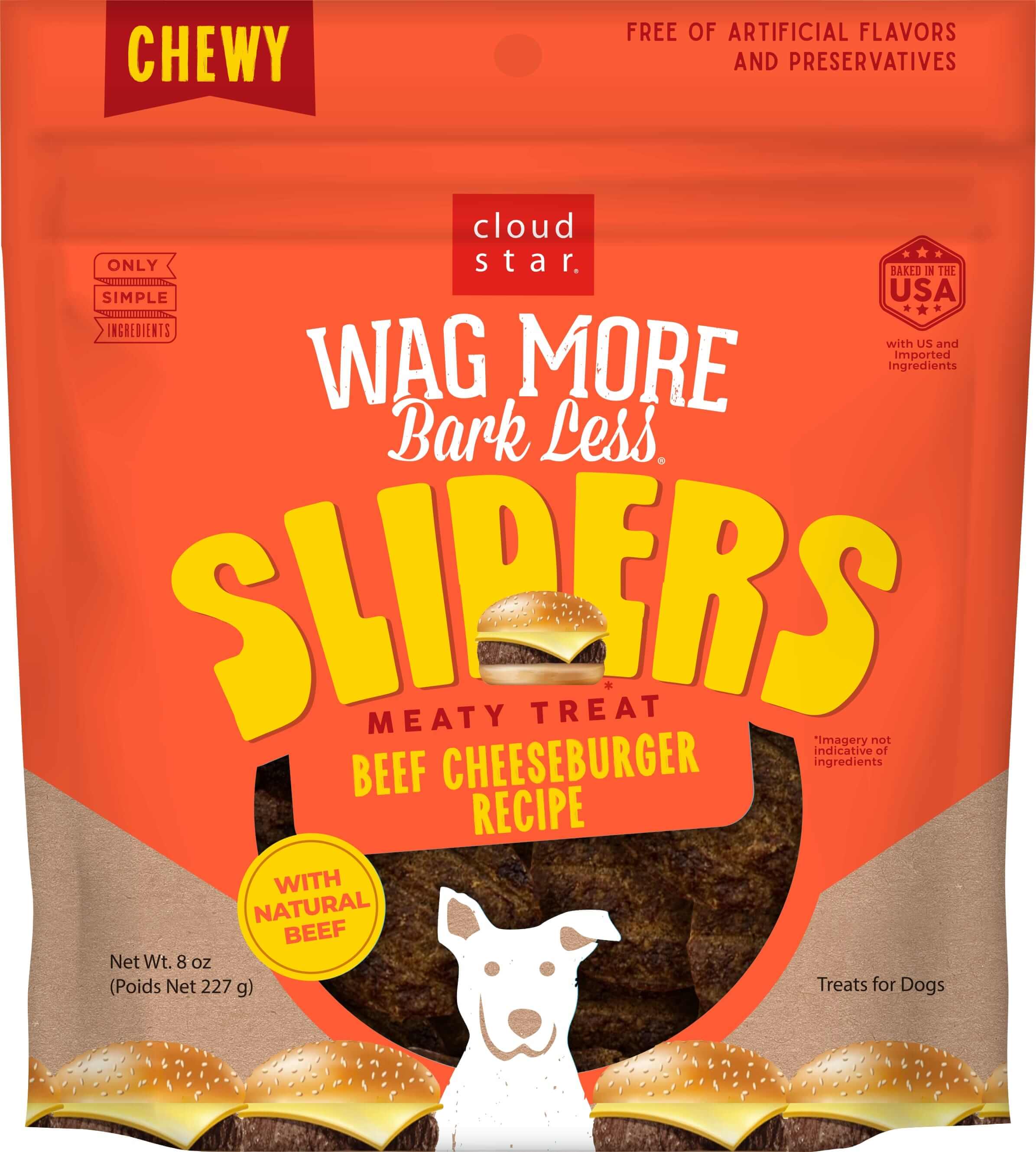 Cloud Star Wag More Bark Less Sliders Dog Treats, 8 oz - Nail Gallerys