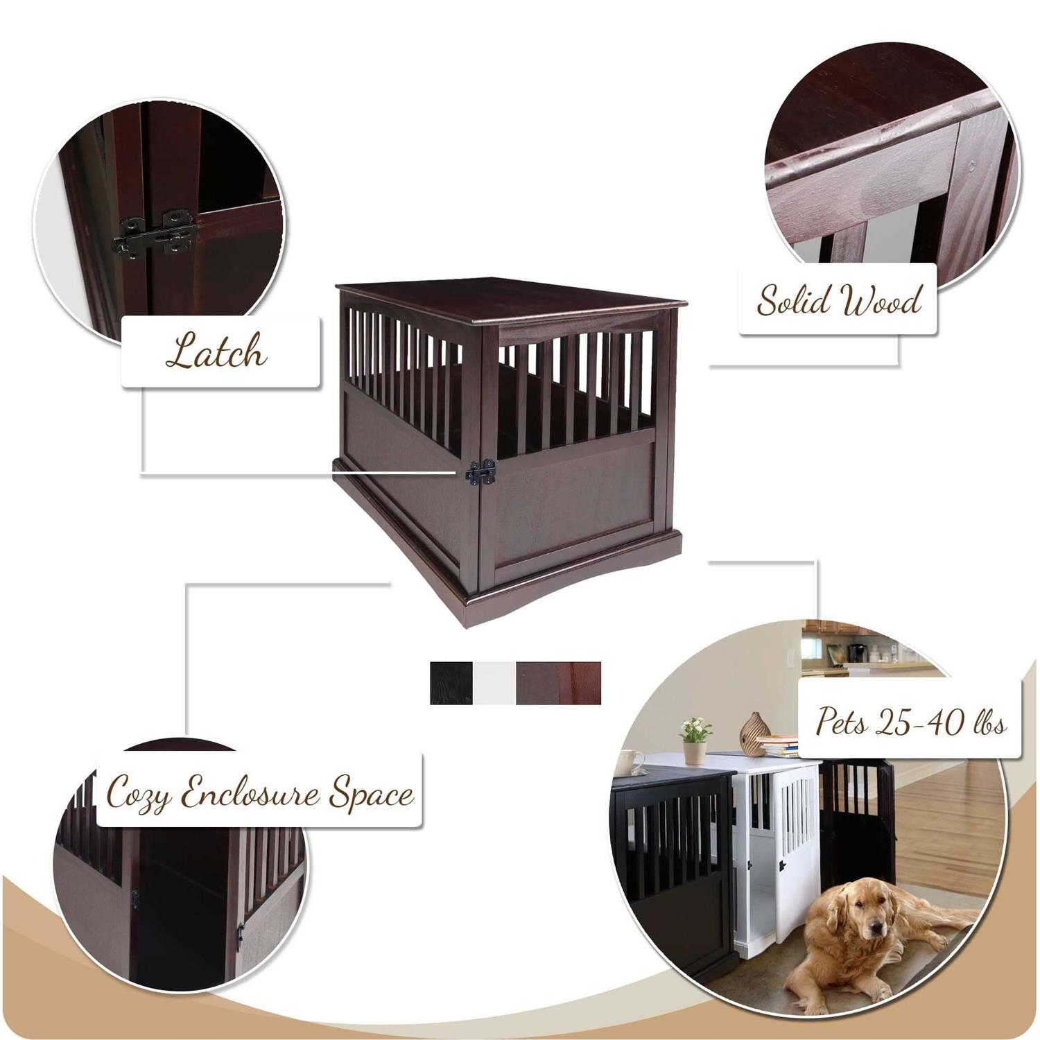 Casual Home End Table Pet Crate - Nail Gallerys