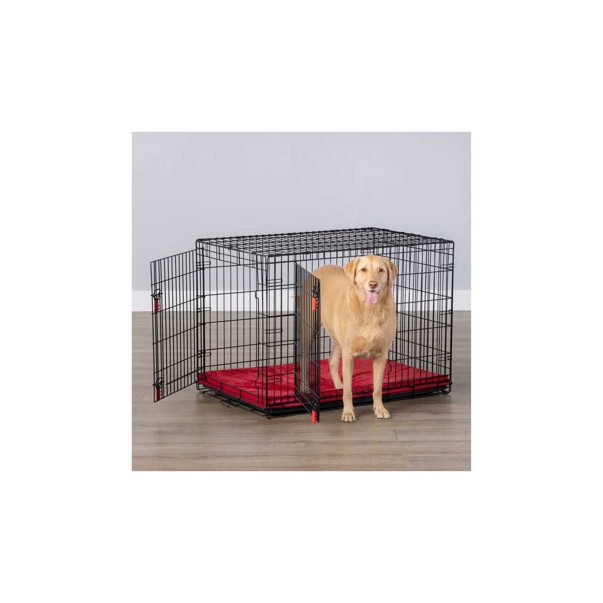 KONG Ultra-Strong Double Door Wire Dog Crate with Divider Panel - Nail Gallerys