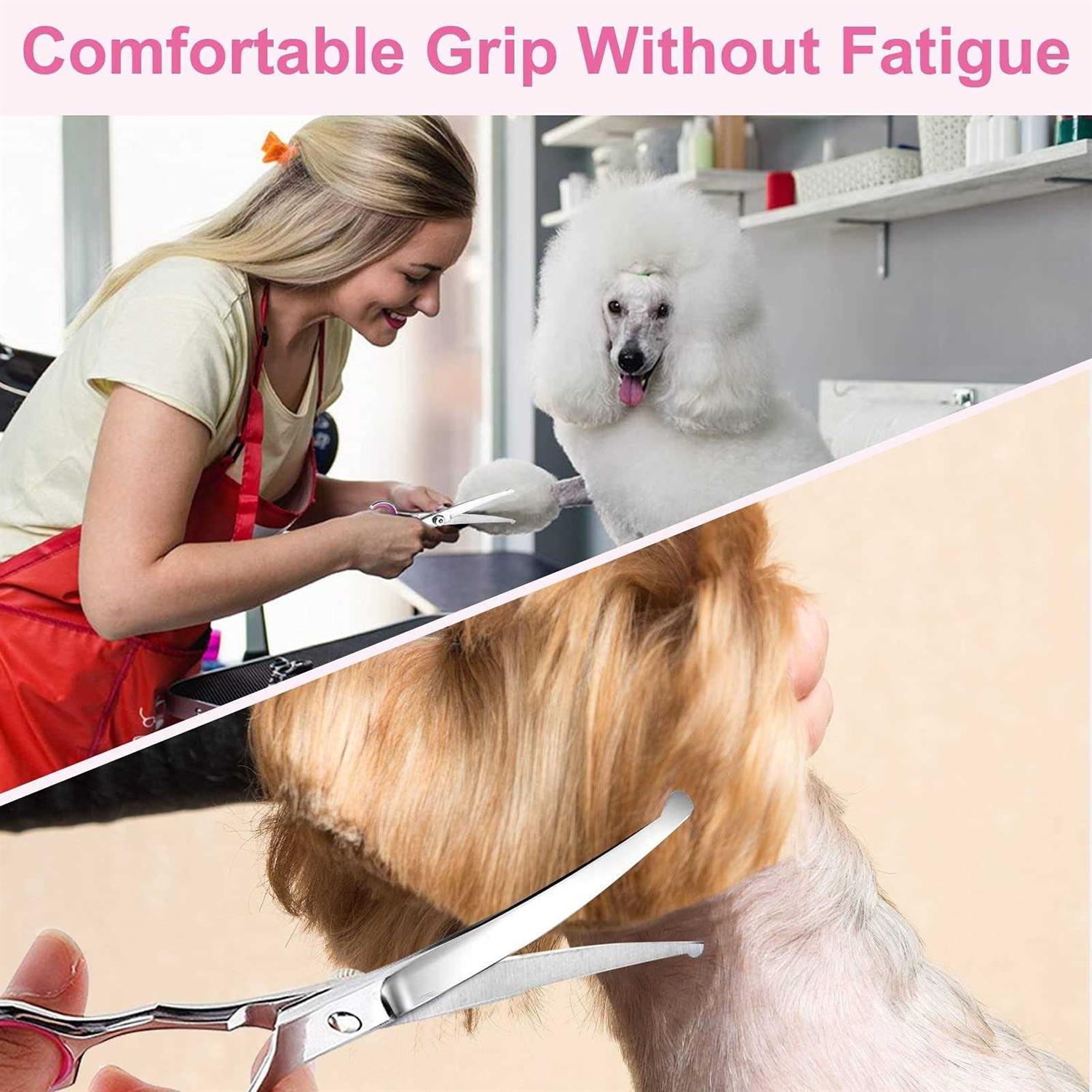 Gimars Professional 5 in 1 Grooming Scissors for Dogs 4CR with Safety Round Tip - Nail Gallerys