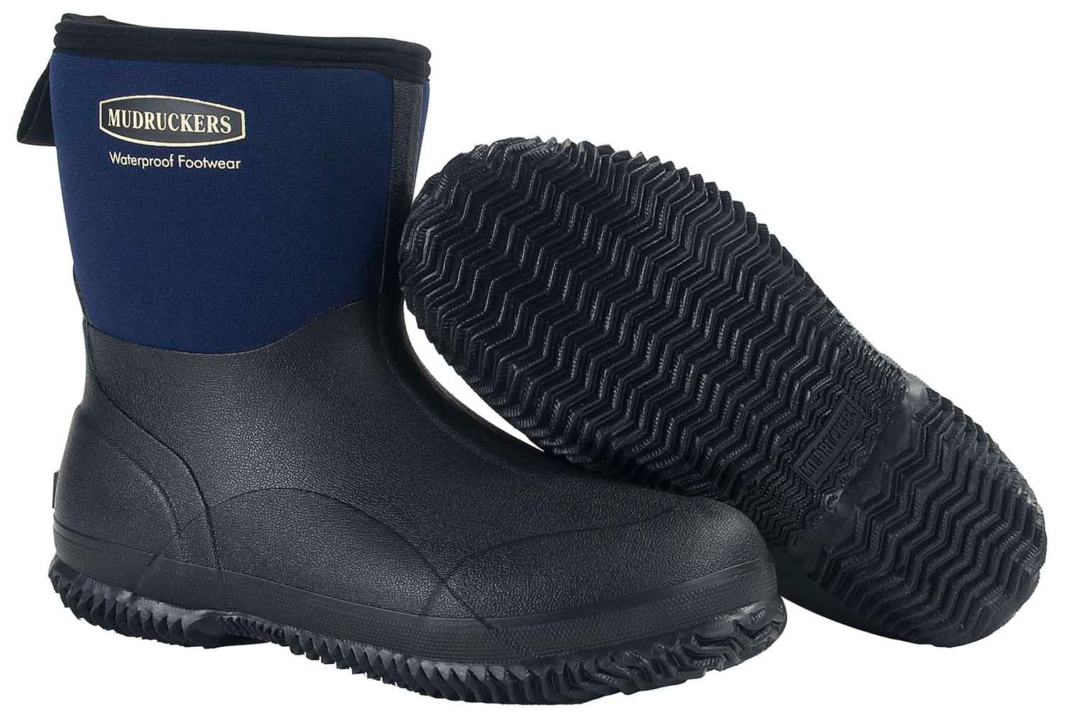 Mudruckers Waterproof Mid Boots, Navy - Nail Gallerys