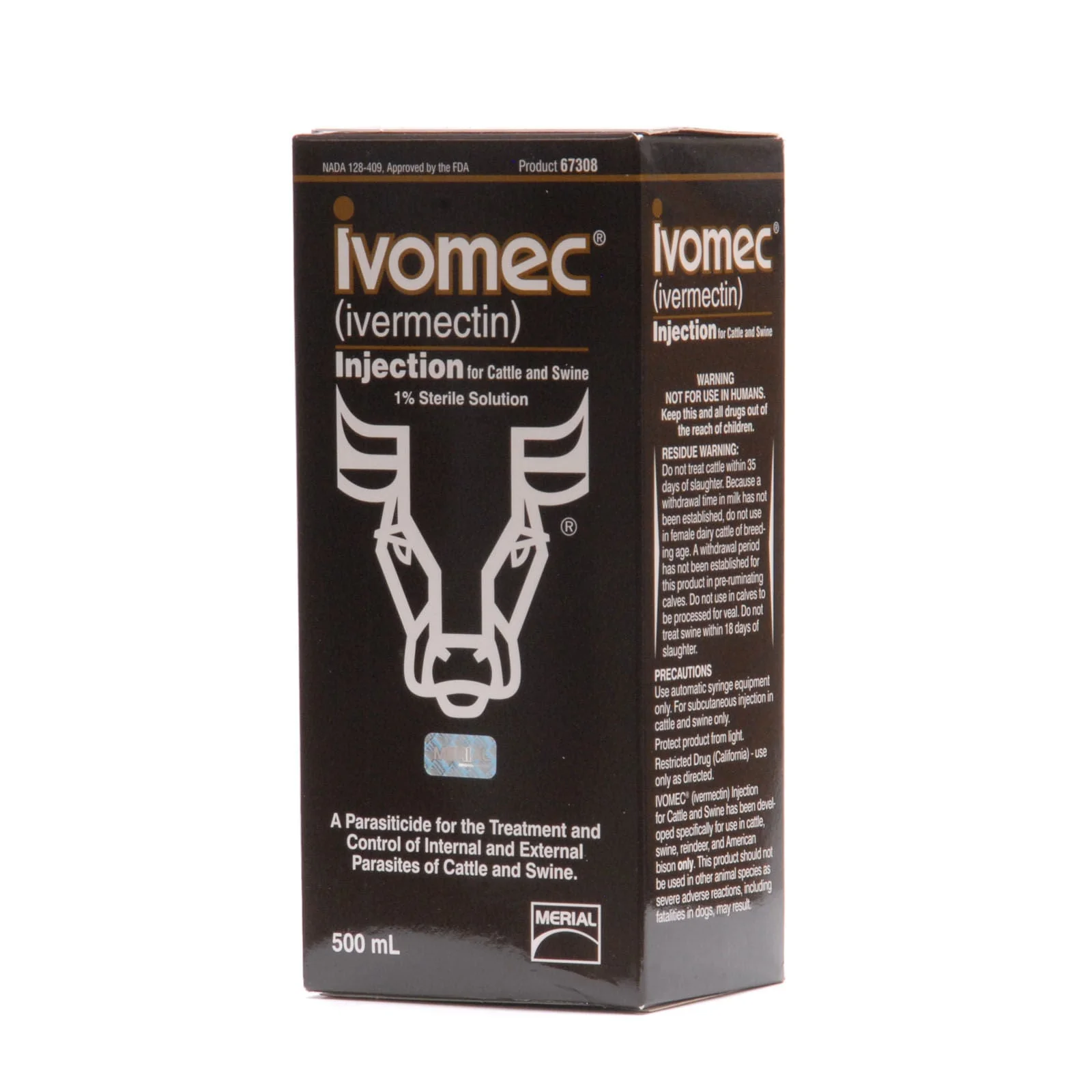 IVOMEC Injection (1%) Wormer for Cattle & Swine - Nail Gallerys