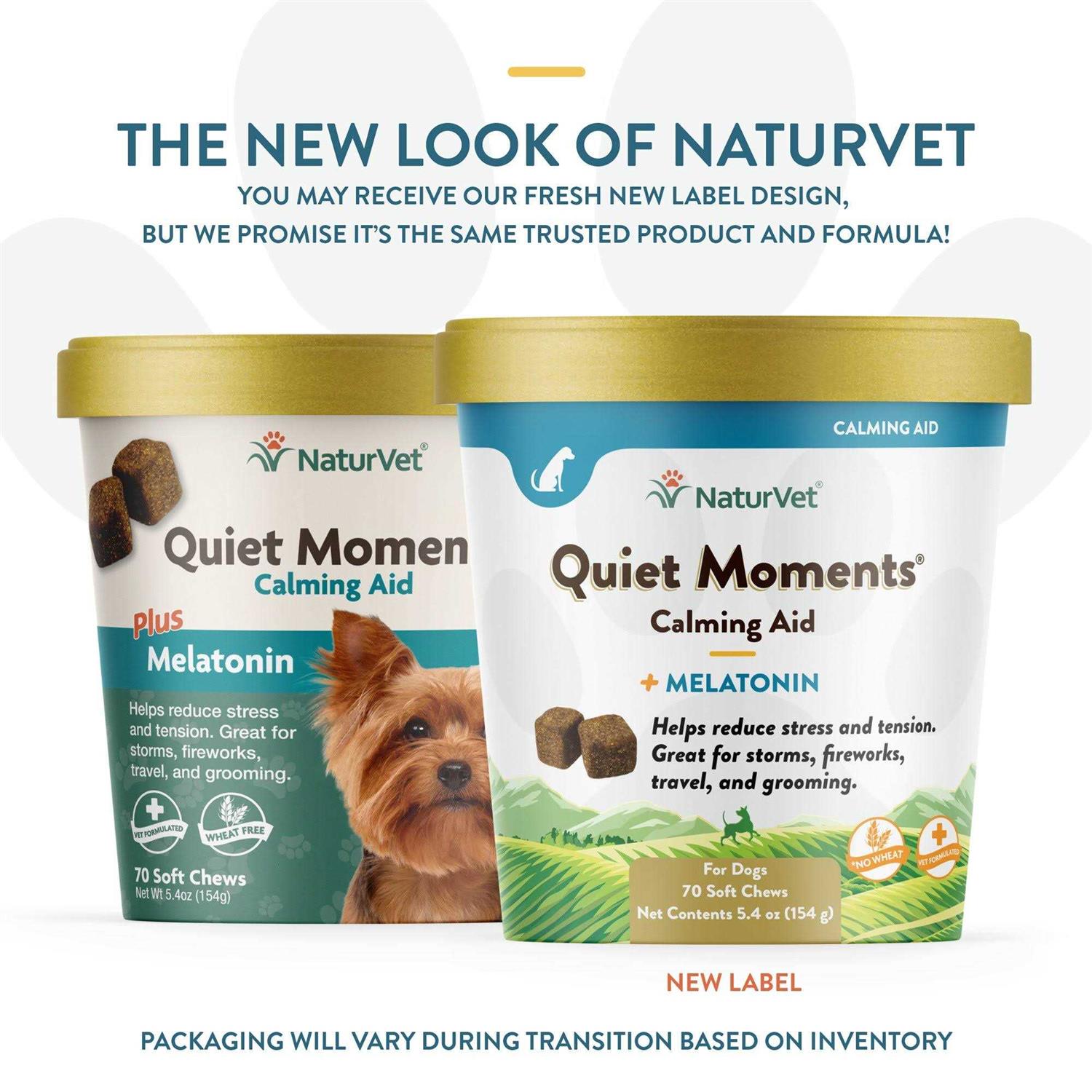 NaturVet Quiet Moments Calming Aid Plus Melatonin Dog Soft Chews - Nail Gallerys