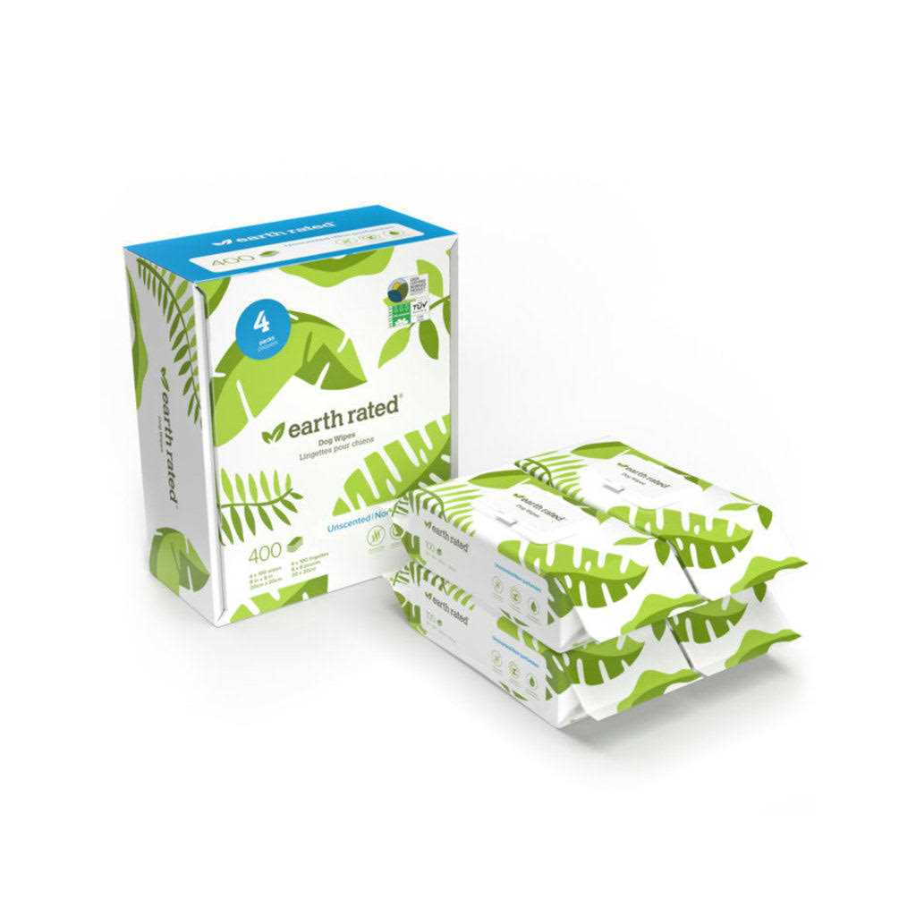Earth Rated Plant Based Unscented Dog Wipes - Nail Gallerys