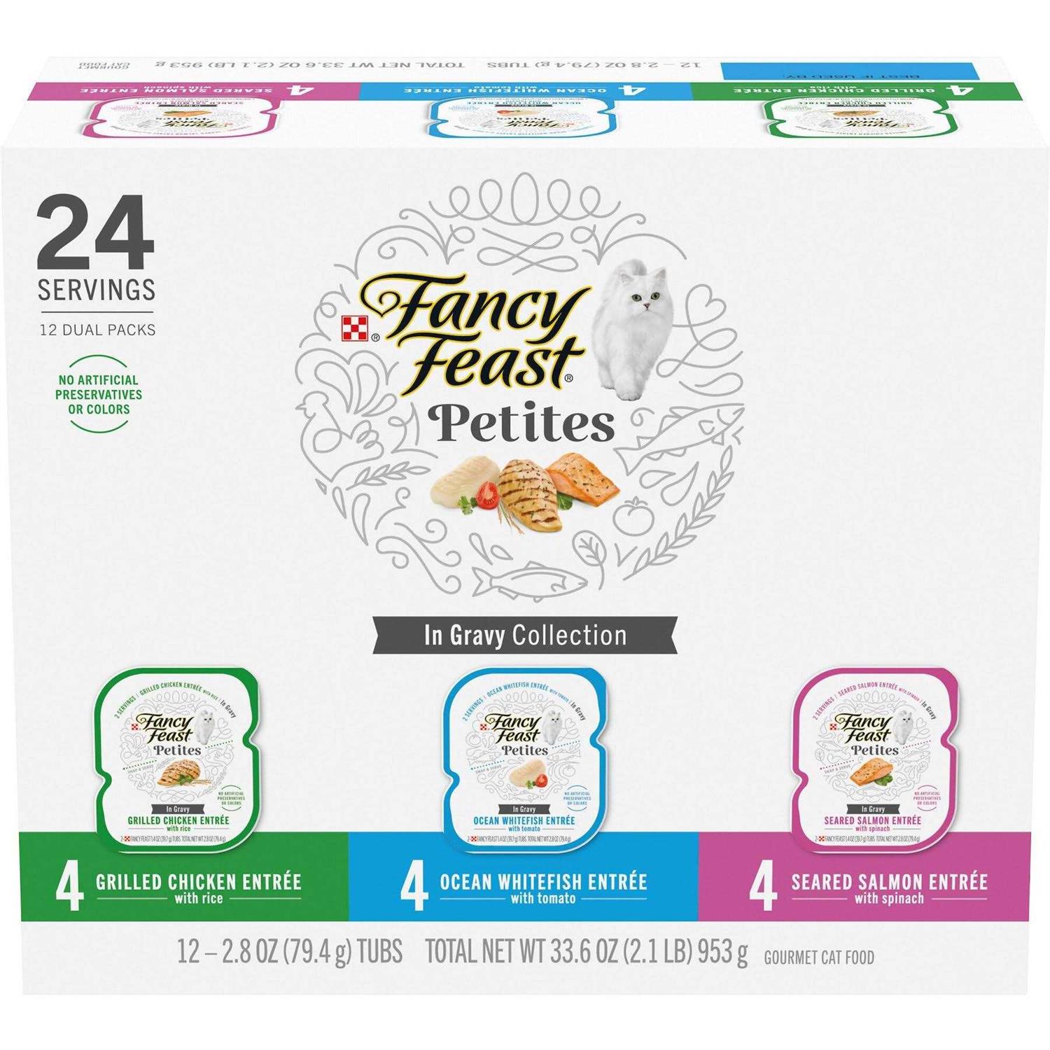 Fancy Feast Gourmet Petites Gravy Collection Variety Pack Wet Cat Food - Nail Gallerys