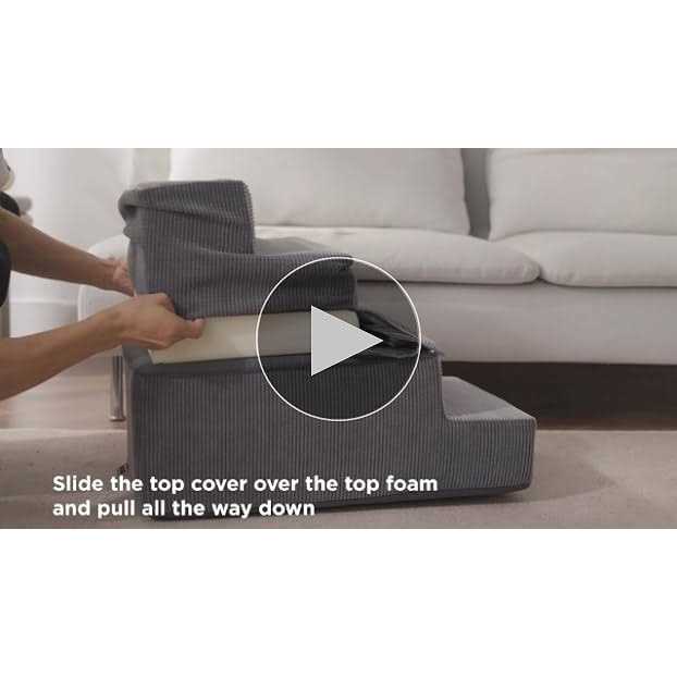 LE SURE Lesure Dog Stairs for Small Dogs Pet Stairs Beds and Couch, Folding Pet Steps with CertiPUR-US Certified Foam for Cat and Doggy - Nail Gallerys
