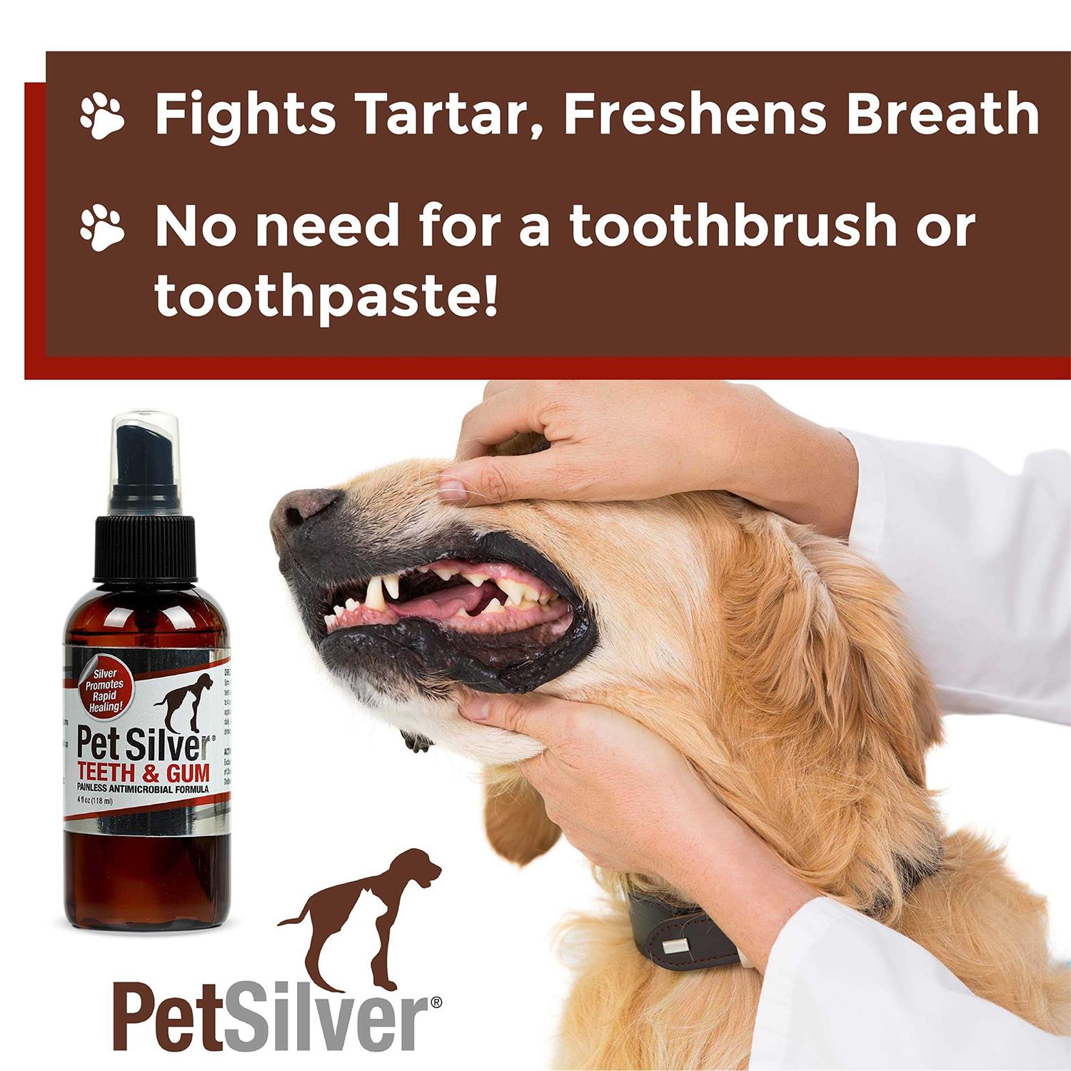 PetSilver Teeth & Gum Spray for Dogs & Cats Eliminate Bad Breath - Nail Gallerys