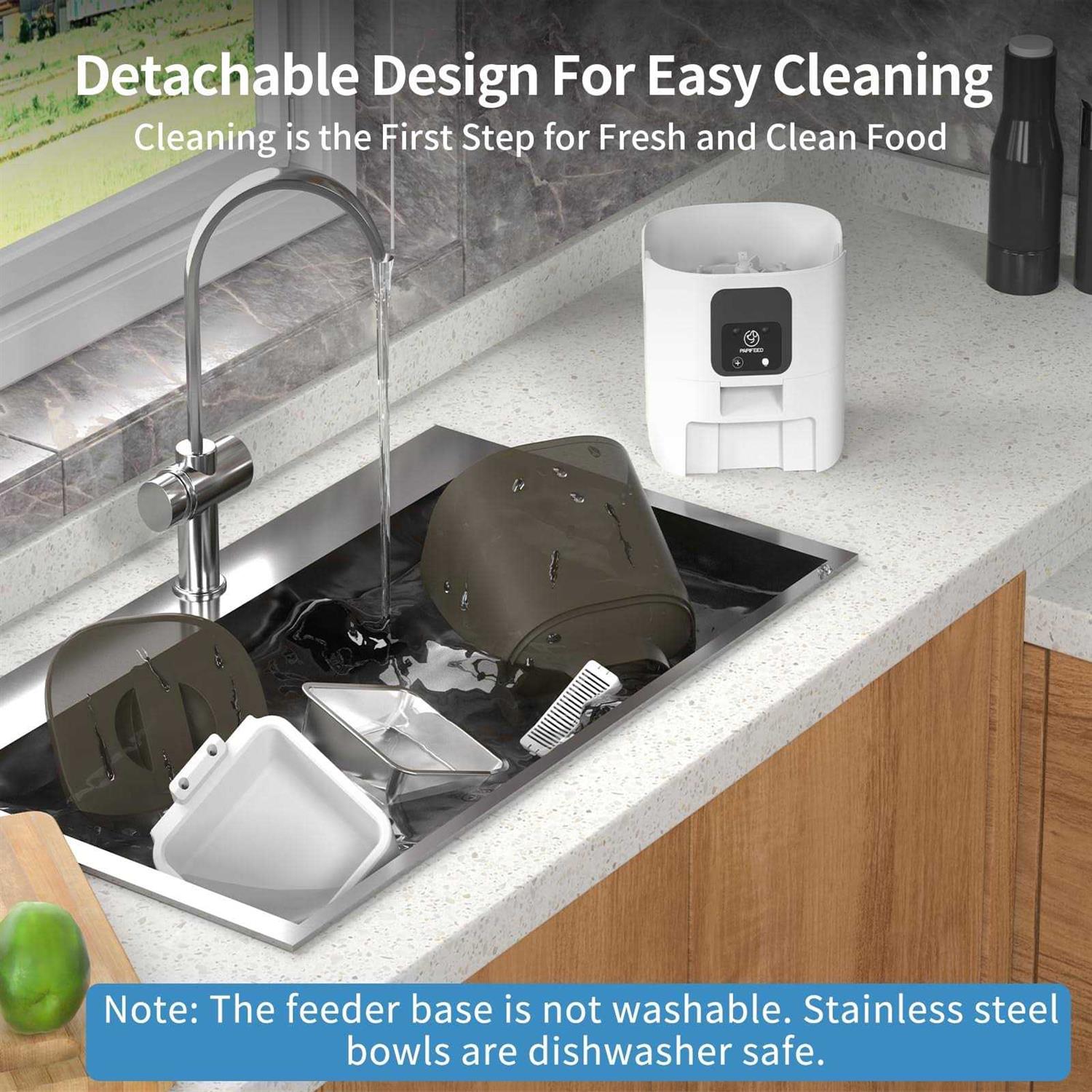 PAPIFEED 5G WiFi Automatic Cat Feeders Smart Automatic Cat Food Dispenser with Slow Feeding Mode - Nail Gallerys