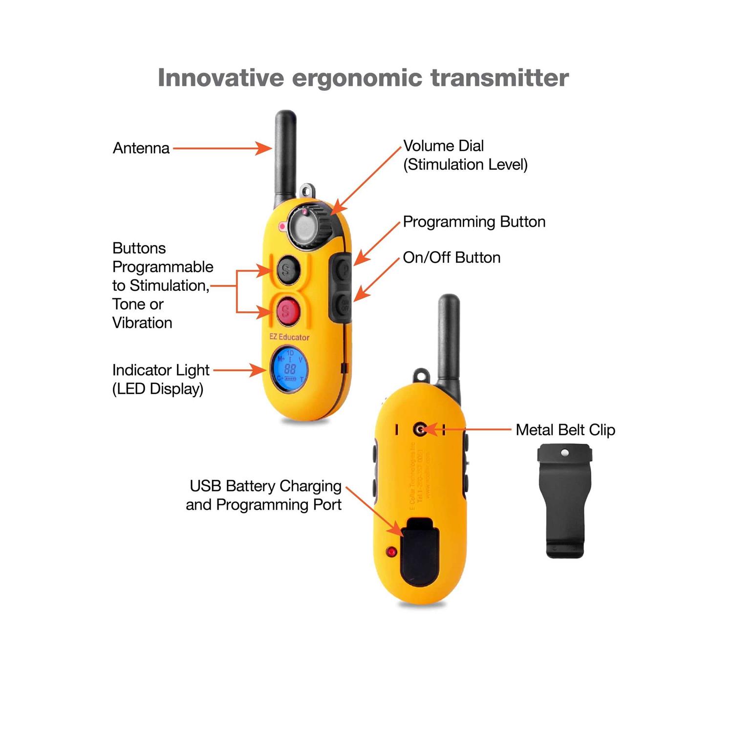 Educator EZ-900 Easy 1/2 Mile E-Collar Remote Dog Training Collar with Vibration - Nail Gallerys