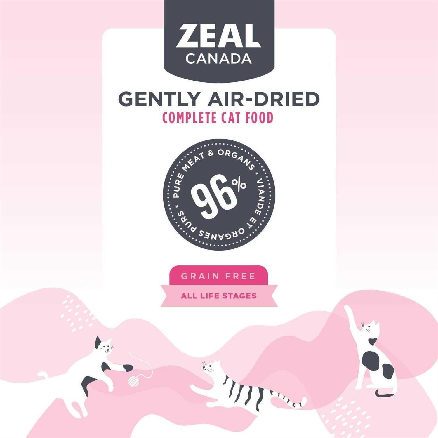 Zeal Canada Salmon & Turkey Recipe Grain-Free Gently Air-Dried Cat Food - Nail Gallerys