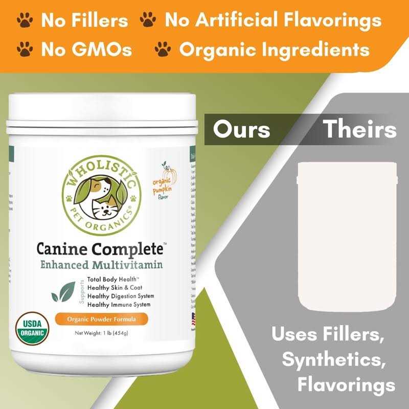 Wholistic Pet Organics Canine Complete Organic Pumpkin Supplement for Dogs - Nail Gallerys