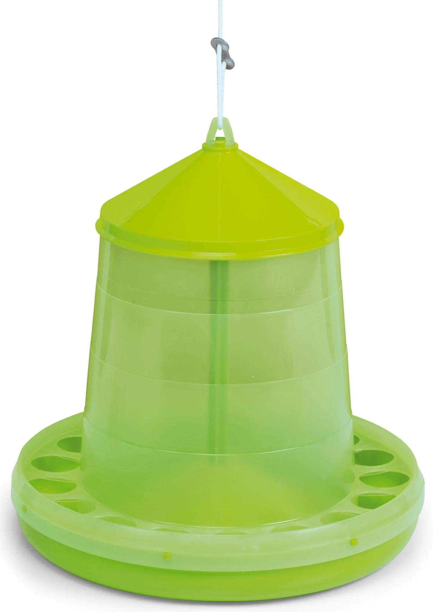 Plastic Hanging Poultry Feeder, 17 lb - Nail Gallerys