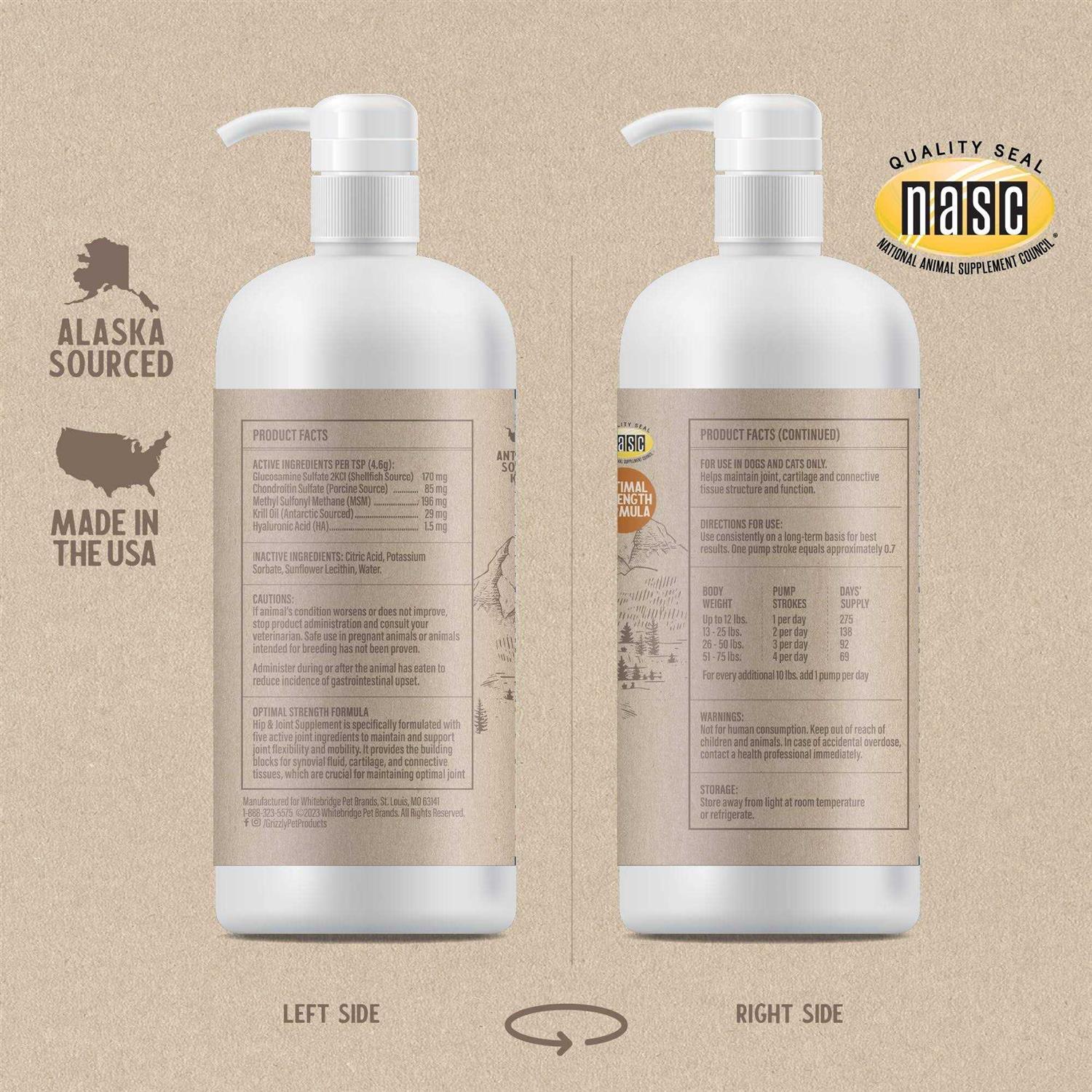 Grizzly Joint Aid Liquid for Dogs - Nail Gallerys