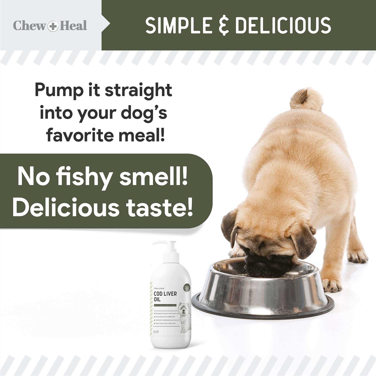 Chew + Heal Pure Cod Liver Oil for Dogs - Nail Gallerys