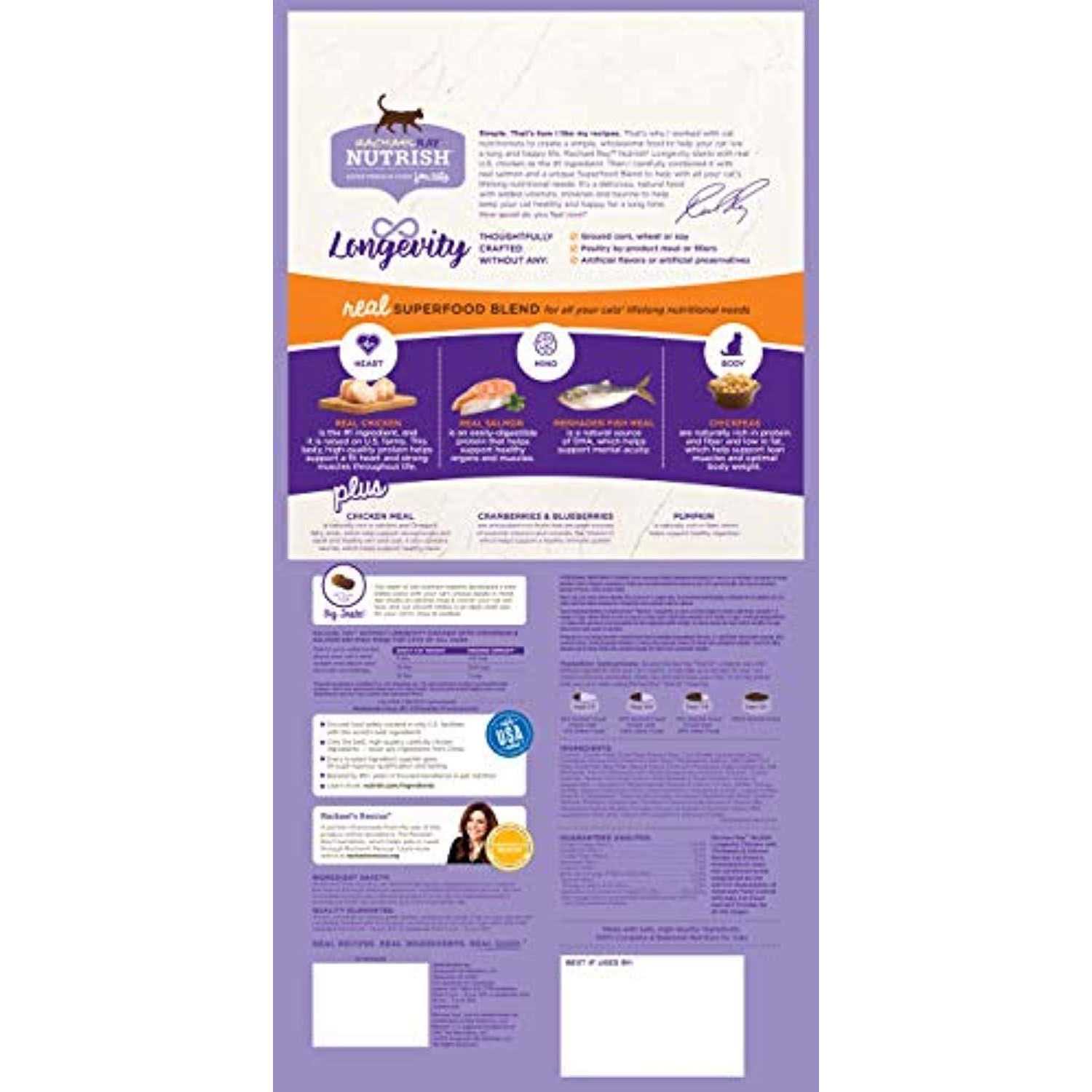 Rachael Ray Nutrish Longevity Dry Cat Food - Nail Gallerys