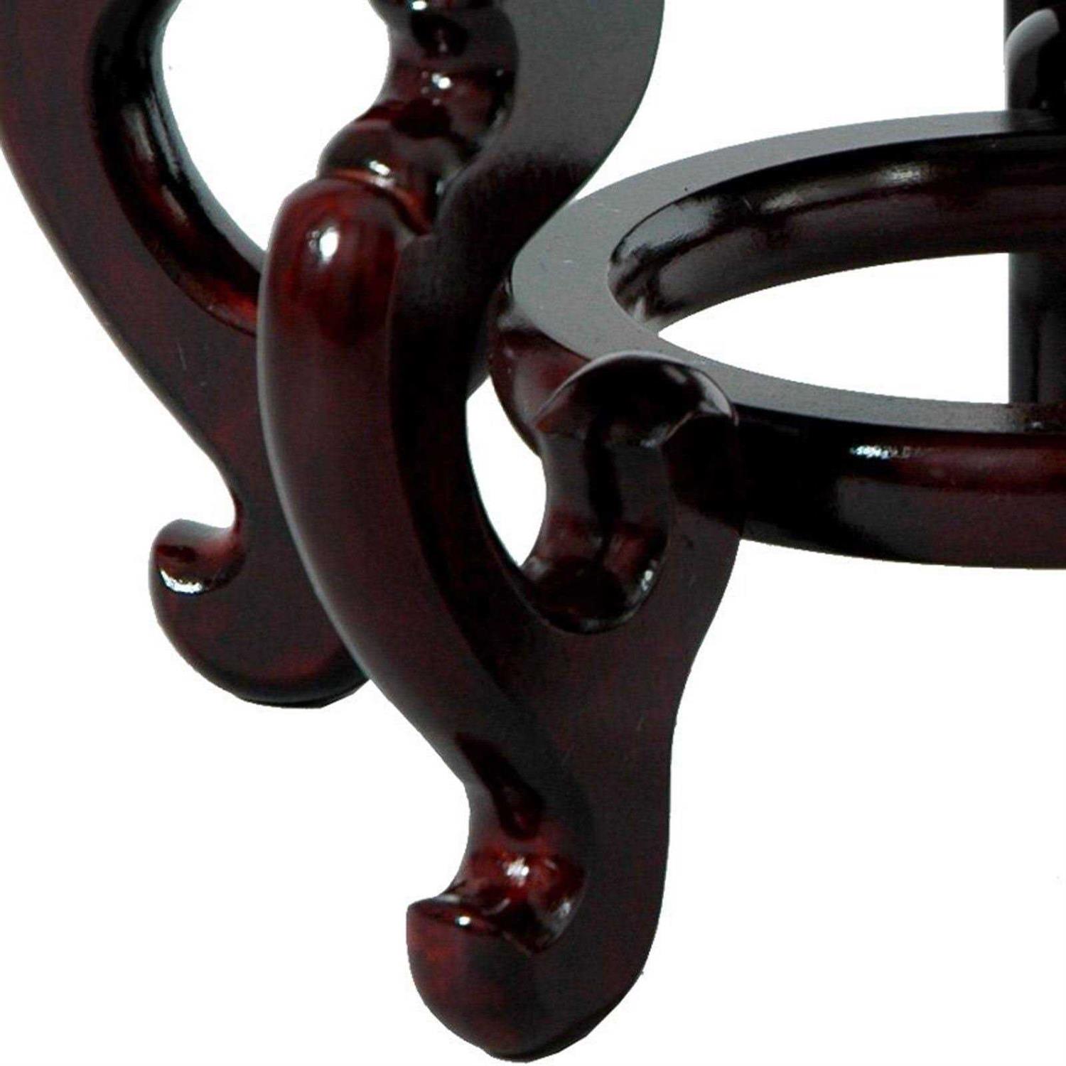 Oriental Furniture Rosewood Fishbowl Stand - Nail Gallerys