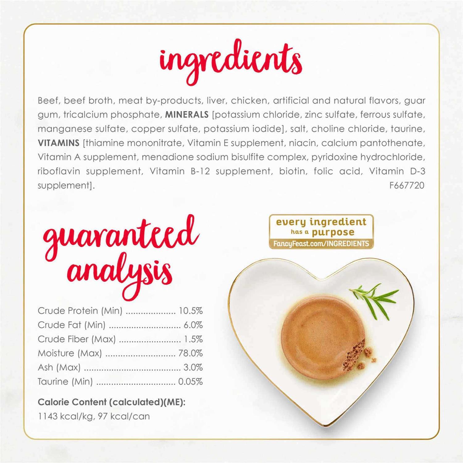 Fancy Feast Classic Pate Tender Beef & Chicken Feast Cat Food - Nail Gallerys