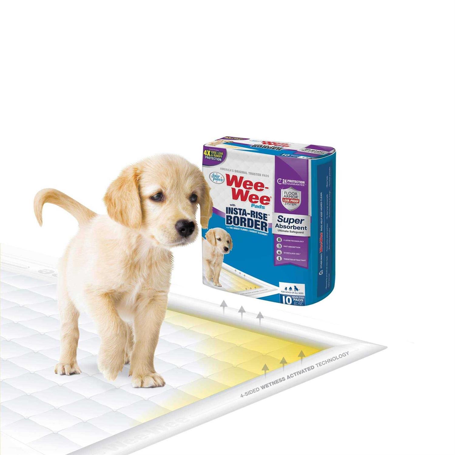 Four Paws Insta-Rise Border Wee-Wee Pads - Nail Gallerys