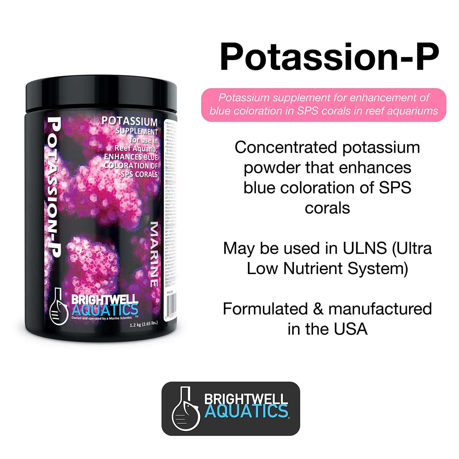 Brightwell Aquatics Potassion-P potassium supplement primarily for reef aquaria housing SPS corals - Nail Gallerys
