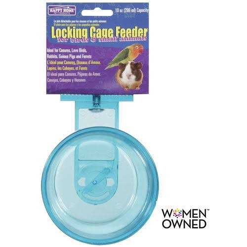 Happy Home Pet Products Locking Cage Feeder for Birds & Small Animals - Nail Gallerys