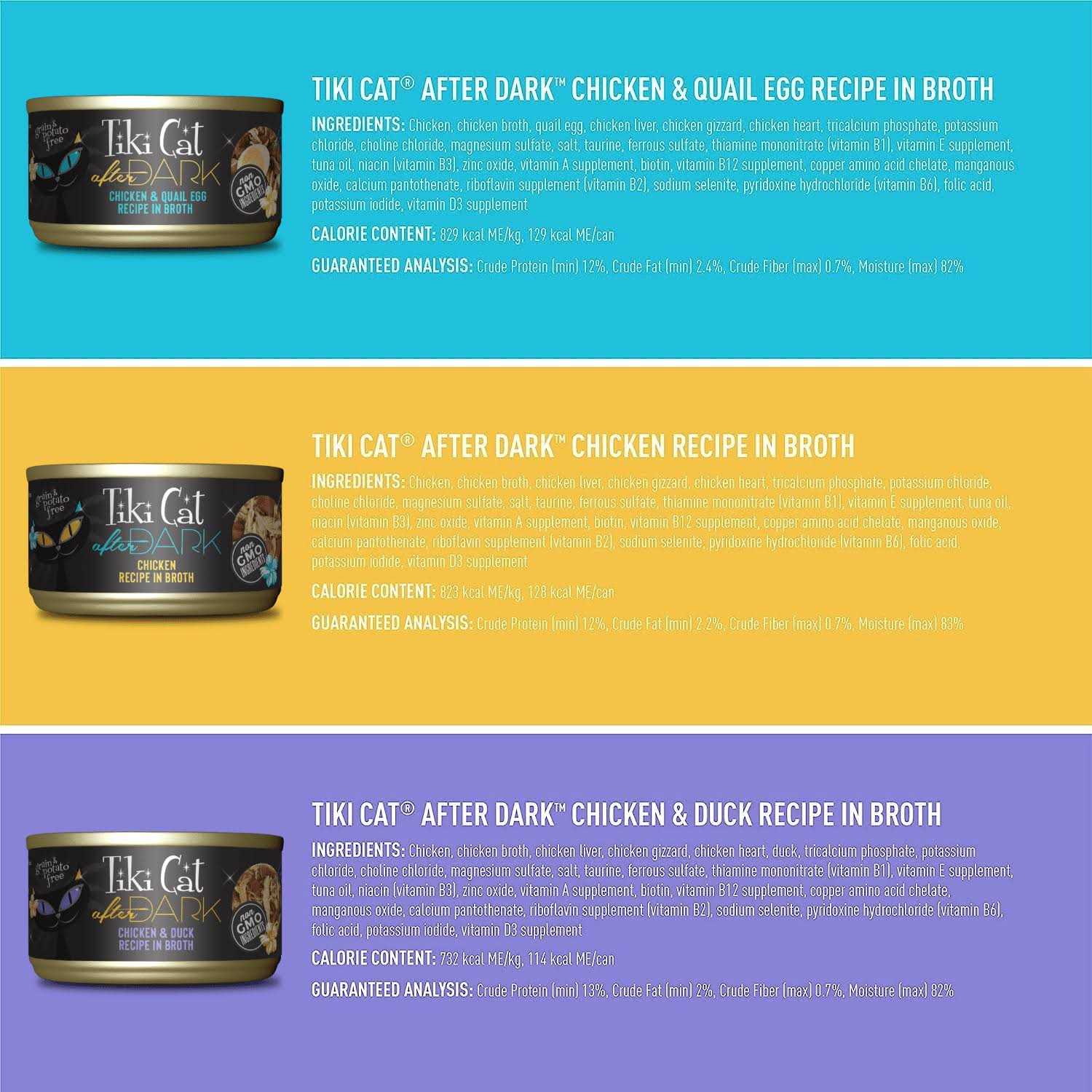 Tiki Cat After Dark Variety Pack Cat Food - Nail Gallerys