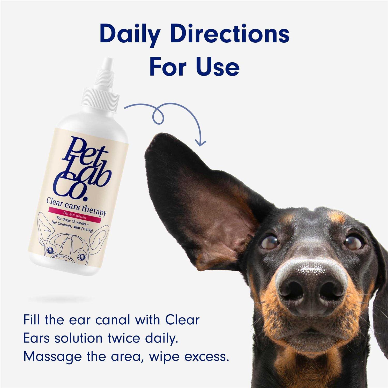 Petlab Co. Clear Ears Therapy Ear Cleaner For Dogs Supporting Yeast - Nail Gallerys