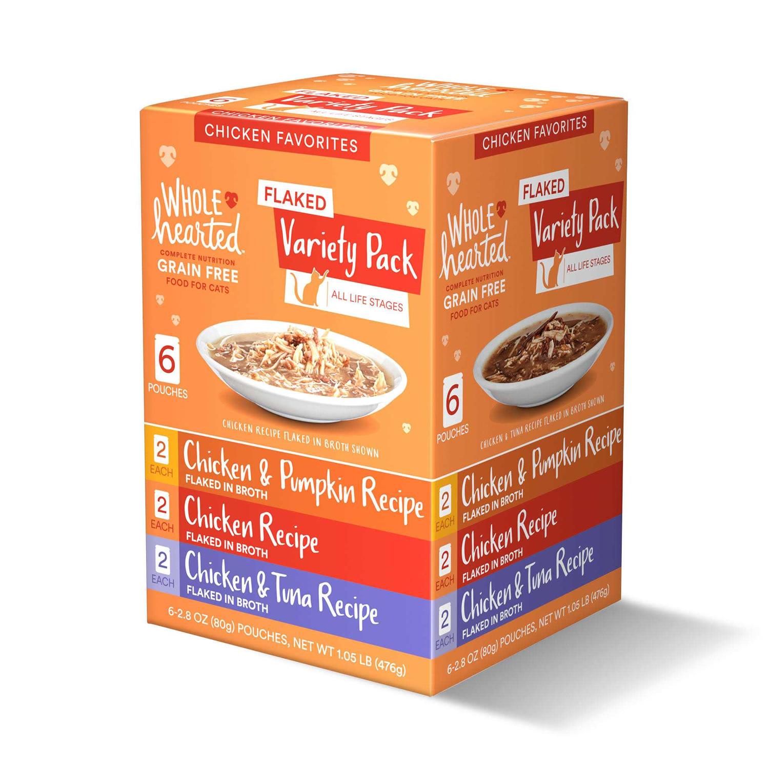 WholeHearted Grain Free Chicken Favorites Flaked Wet Cat Food Variety Pack - Nail Gallerys
