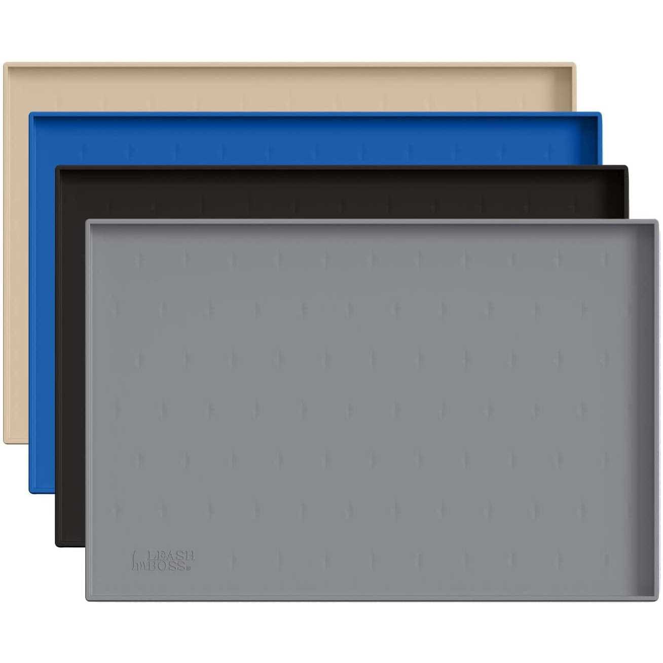 Leash Boss Leashboss Splash Mat Dog Food Mat with Tall Lip Dog Bowl Mat for Food and Water - Nail Gallerys