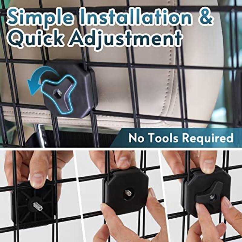 Bushwhacker Cargo Area Dog Barrier for CUV & Mid-Sized SUV 46 Wide Hatchback Pet Divider Crossover Vehicle Car Net Mesh Travel - Nail Gallerys