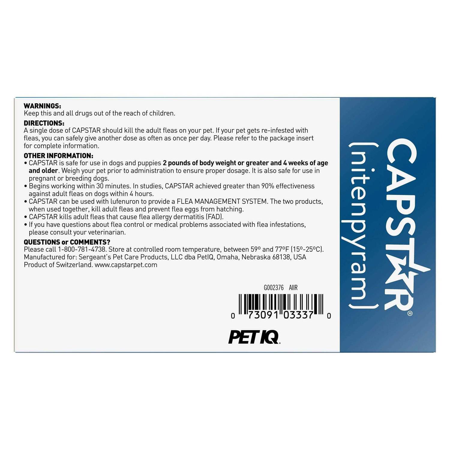Capstar Flea Tablets for Dogs - Nail Gallerys