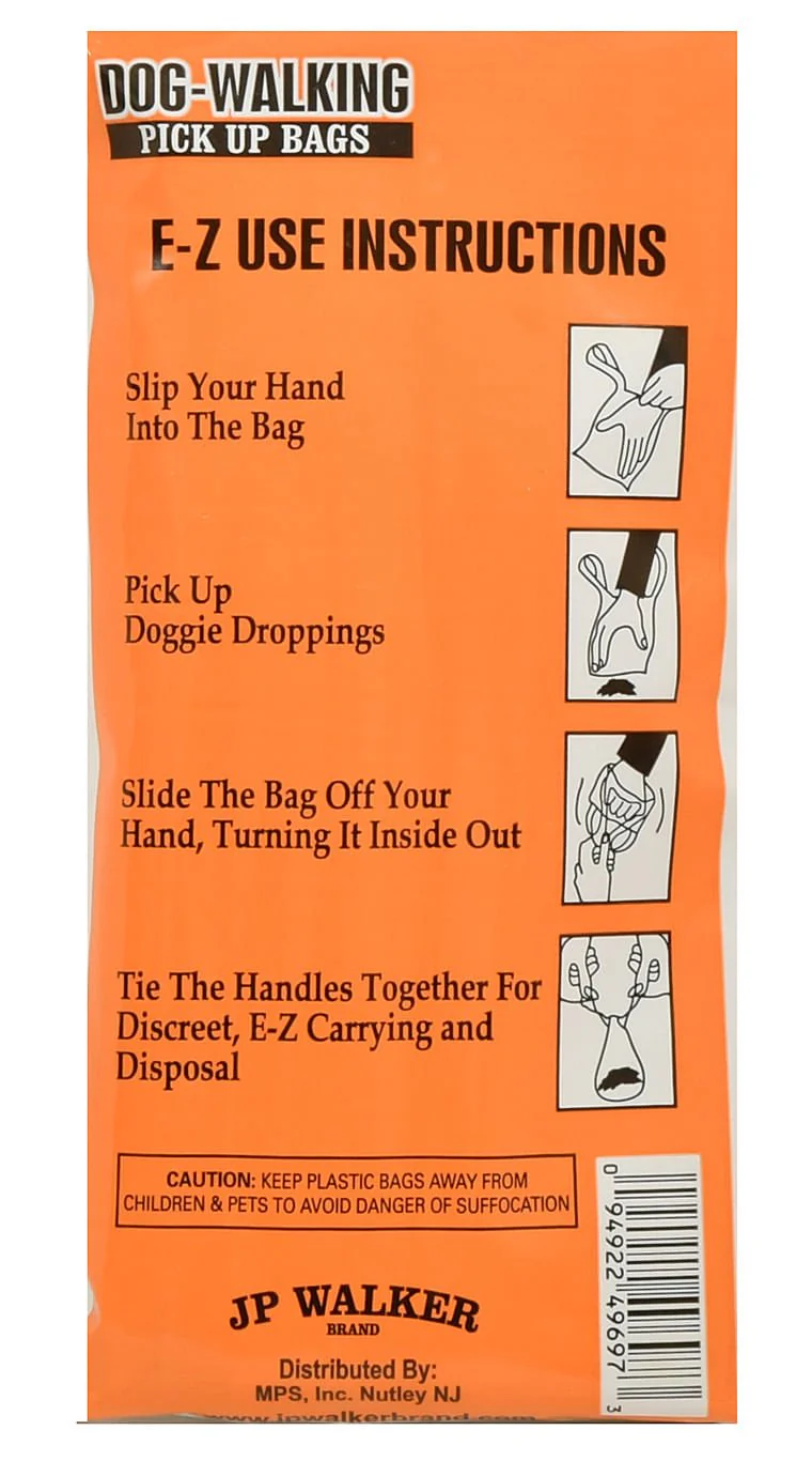 JP Walker Dog-Walking Pick Up Bags, 100 ct - Nail Gallerys