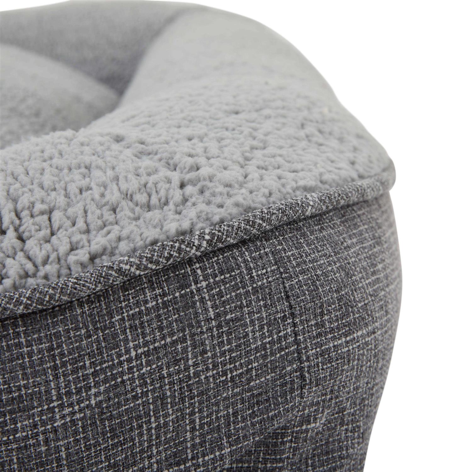 EveryYay Snooze Fest Grey Rectangle Lounger Dog Bed - Nail Gallerys