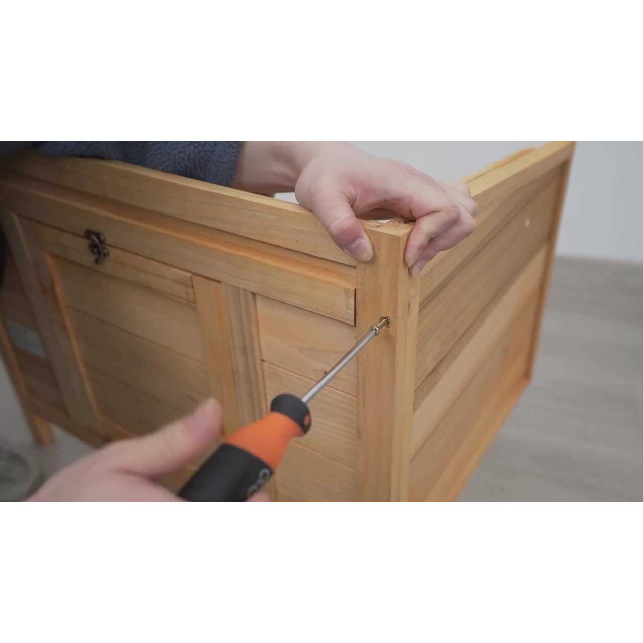 Coziwow24′′L Waterproof Wooden Outdoor Rabbit Enclosure - Nail Gallerys