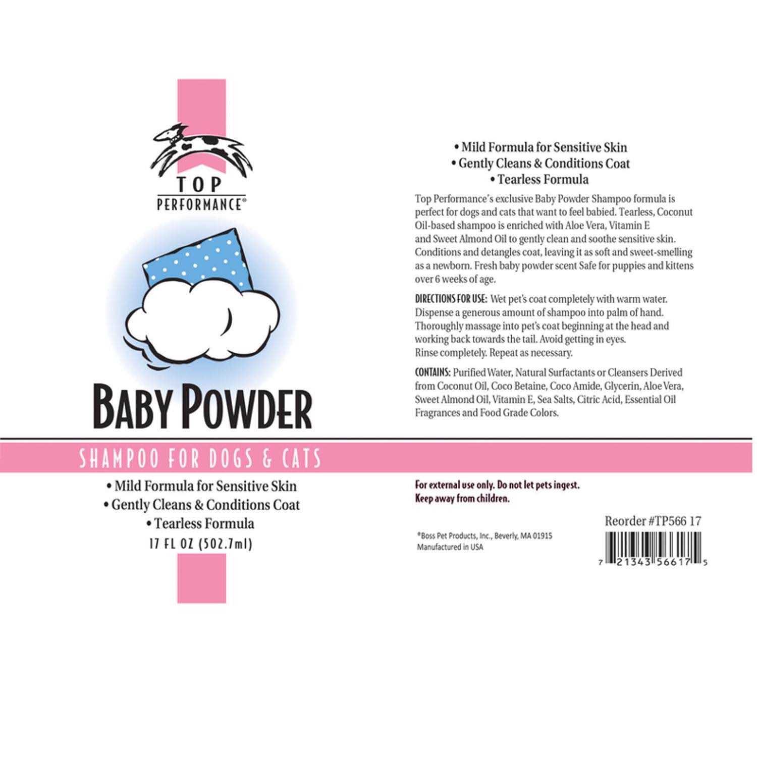 Top Performance Baby Powder Shampoo 17 oz - Nail Gallerys