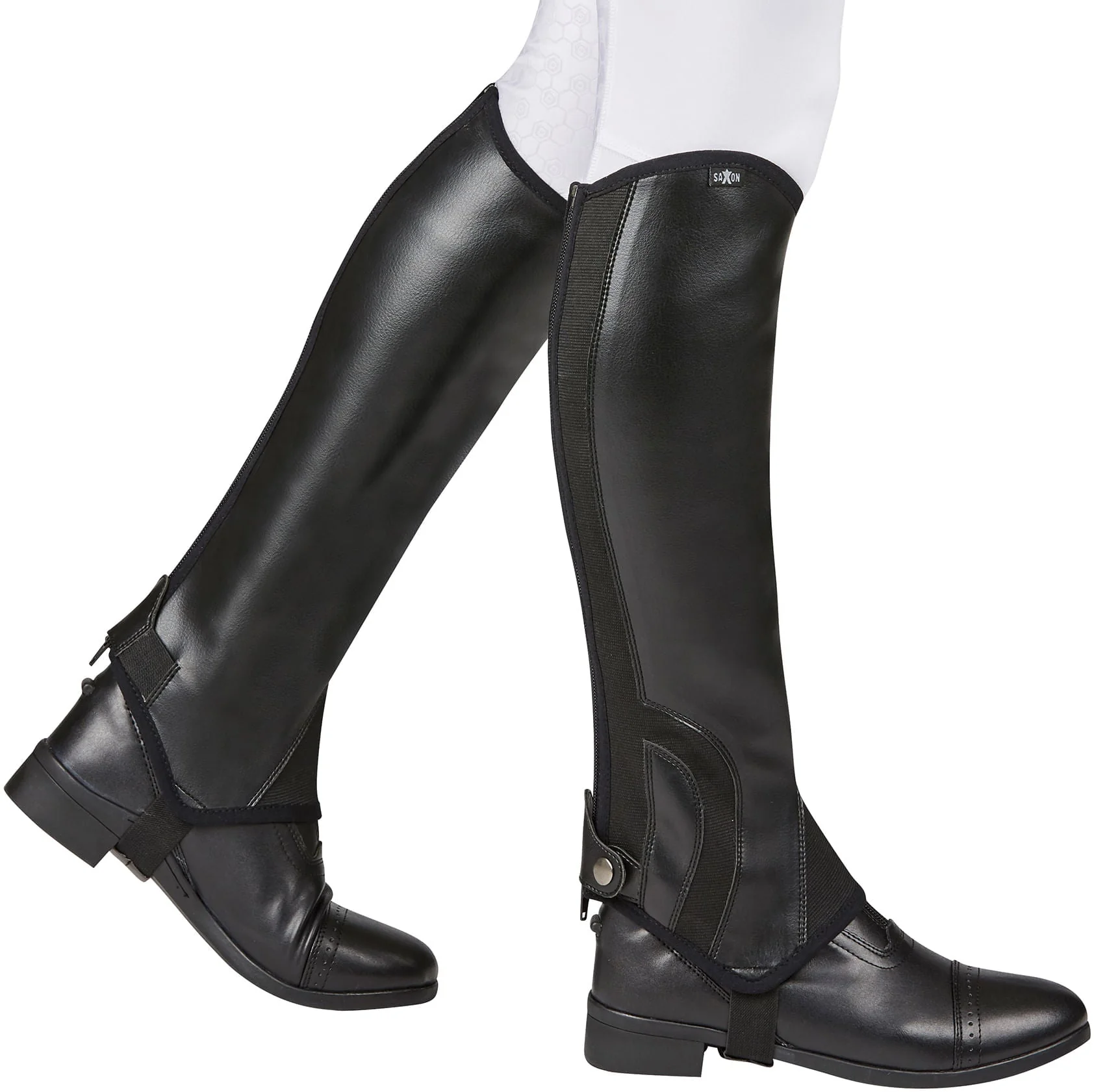 Saxon Syntovia Half Chaps, Ladies, Black - Nail Gallerys