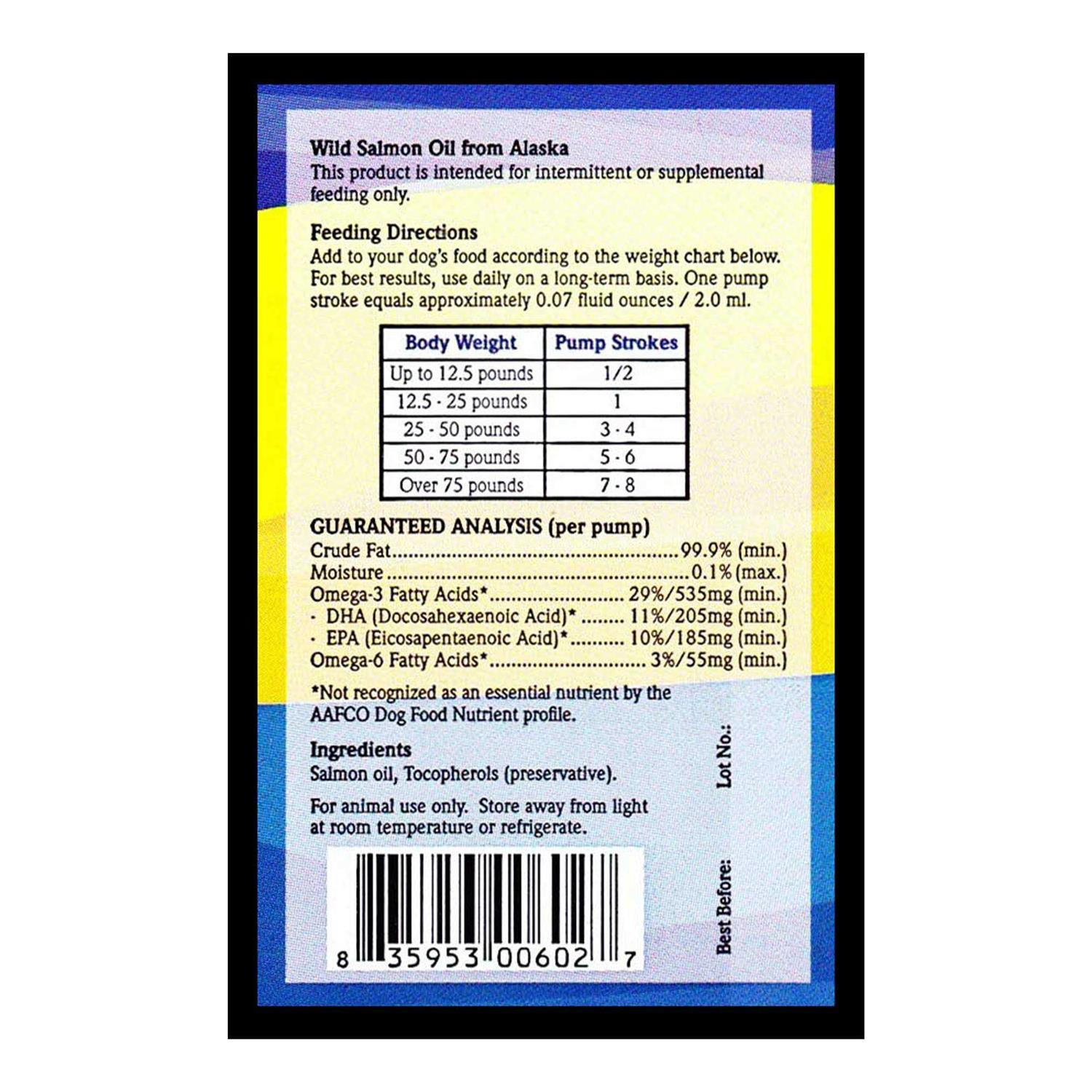 Wild Alaskan Salmon Oil Based Omega 3 Dog Food Supplement - Nail Gallerys