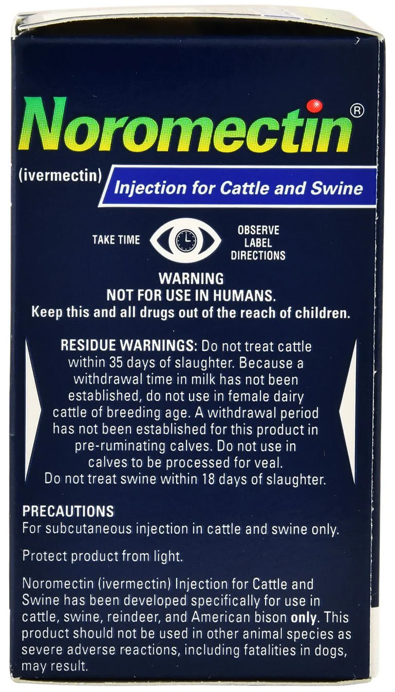 Noromectin Injectable Cattle & Swine Wormer (1% Ivermectin) - Nail Gallerys