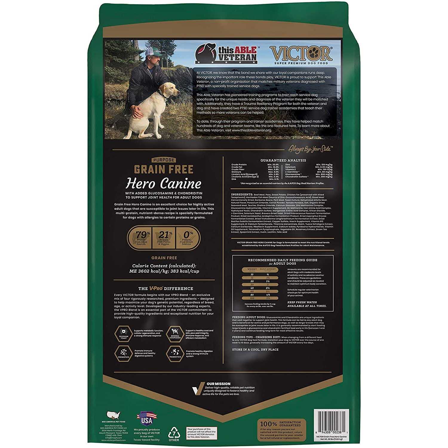 Victor Hero Canine Grain Free Dry Dog Food - Nail Gallerys