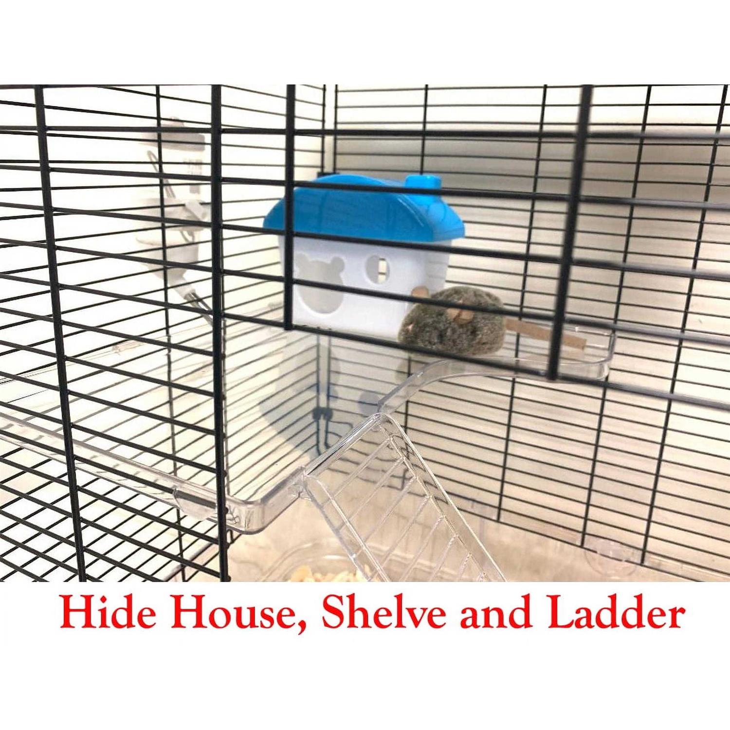 Mcage Large 3-Story Acrylic Clear Hamster Palace Habitat Home House Cage for Guinea Pig Rodent Gerbil Rat Mice Mouse - Nail Gallerys