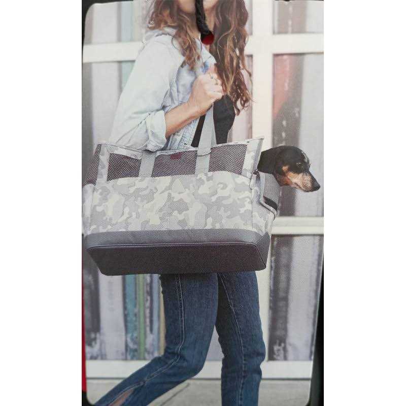 Reddy Black Canvas Dog Carrier Tote Made With Recycled Materials - Nail Gallerys