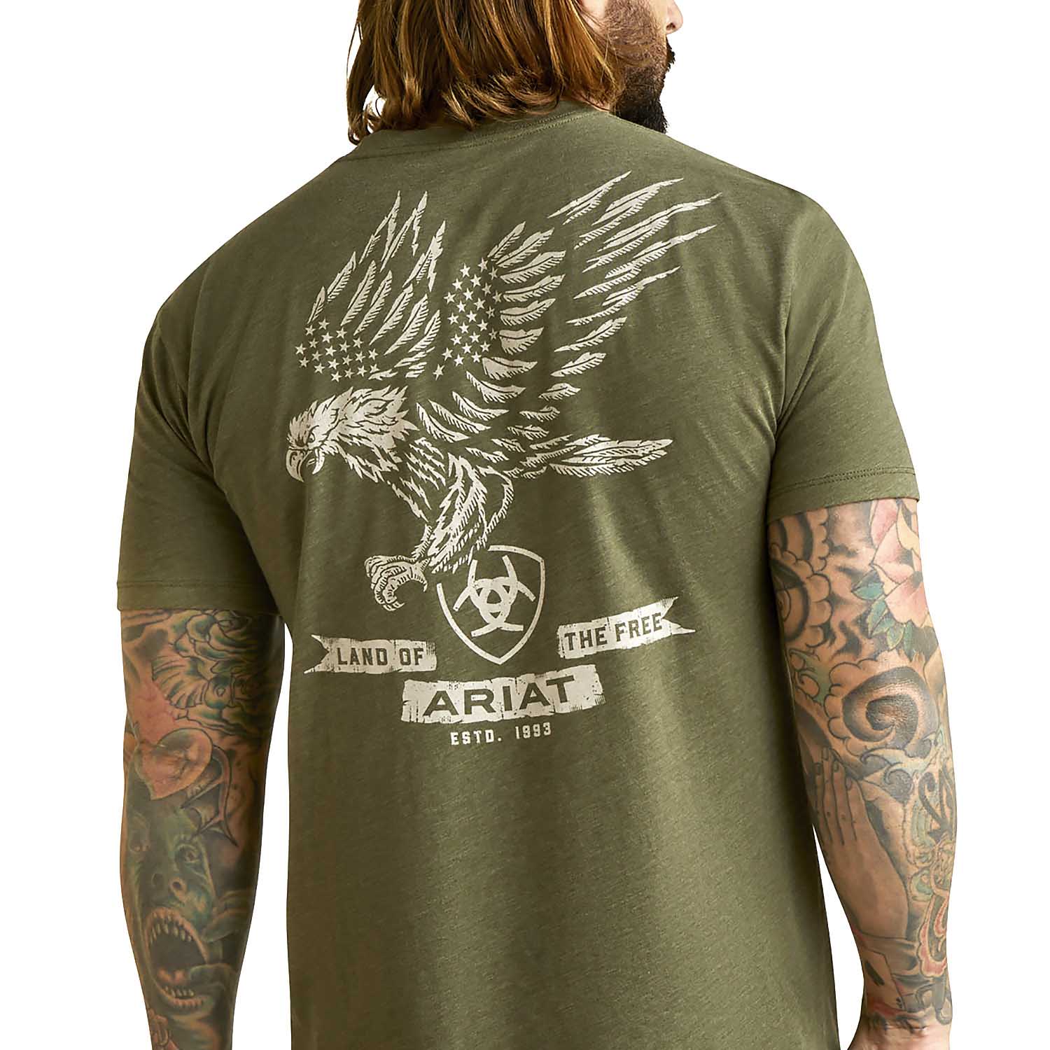 Ariat Men's Fighting Eagles Short Sleeve T-Shirt - Nail Gallerys