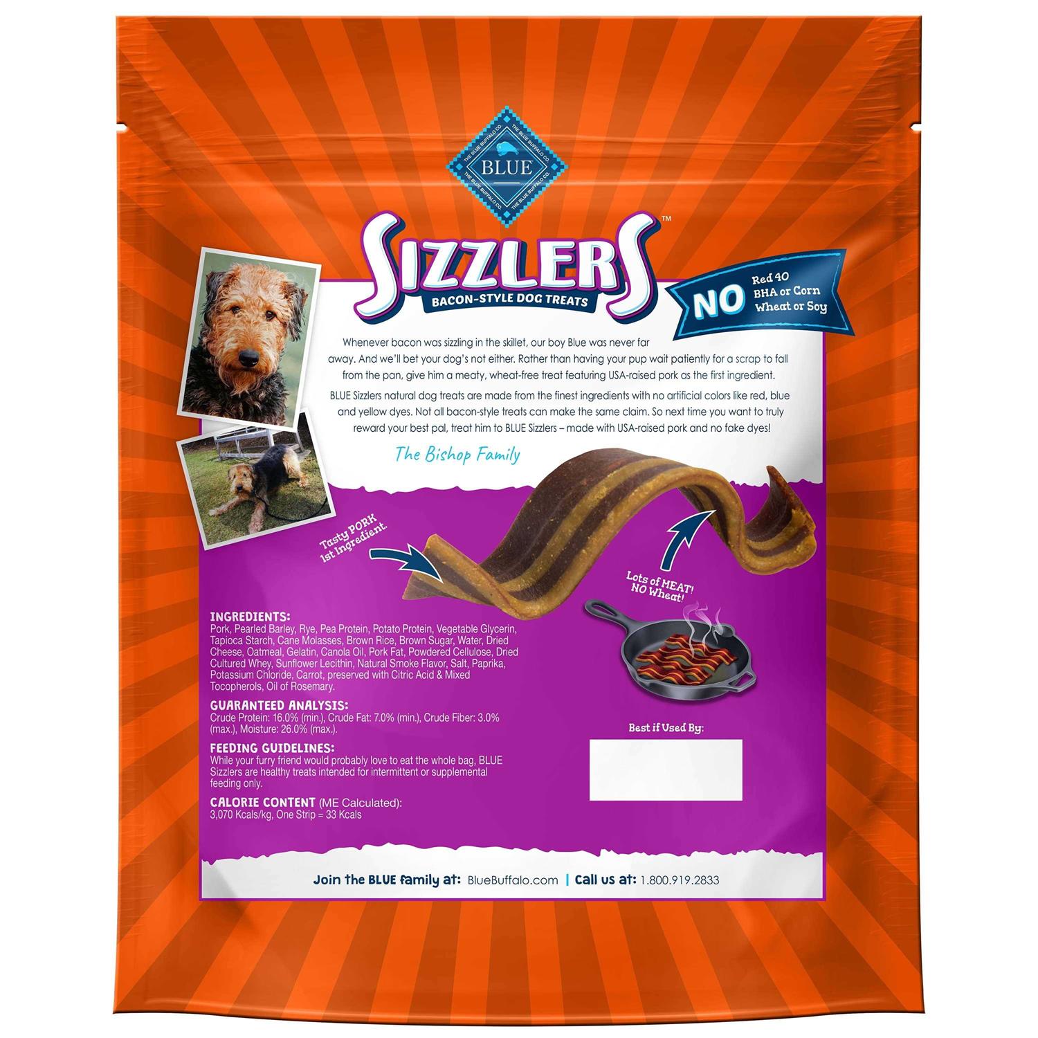 Blue Buffalo Sizzlers Bacon-Style Dog Treats - Nail Gallerys