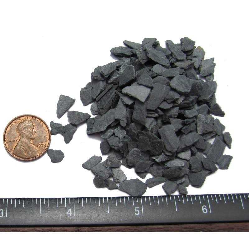 Small World Slate & Stone Natural Slate Stone 1/8 to 1/4 inch Slate Gravel - Nail Gallerys