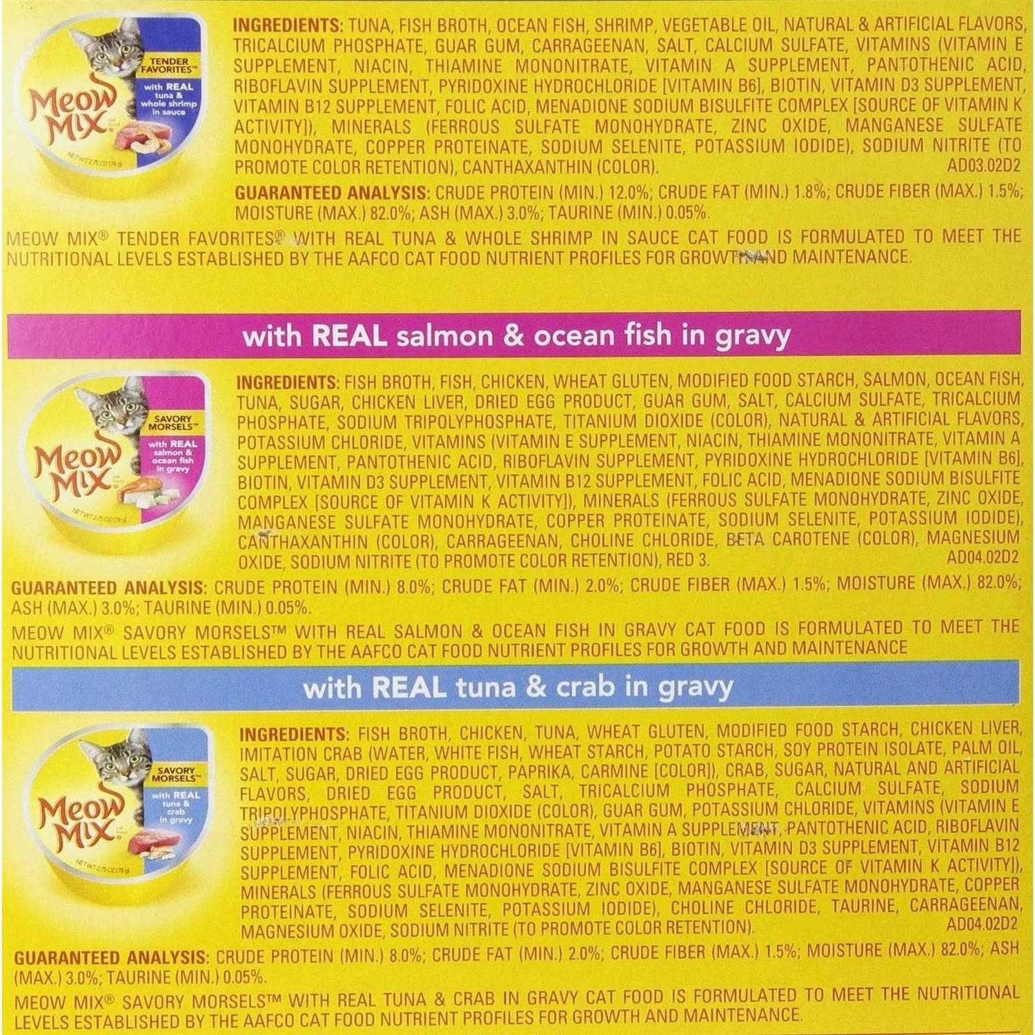 Meow Mix Cat Food Seafood Variety Pack - Nail Gallerys