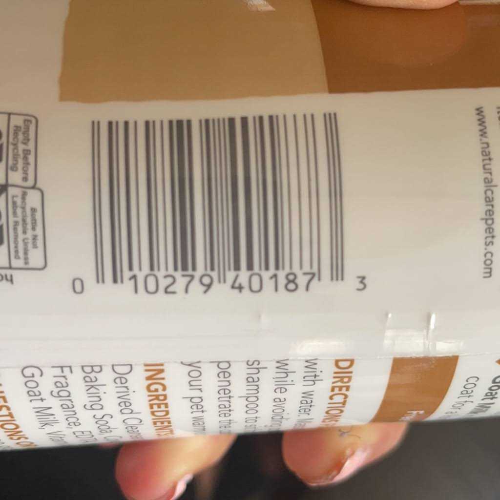 Natural Care Dog Shampoo Baking Soda & Soothing Oatmeal - Nail Gallerys