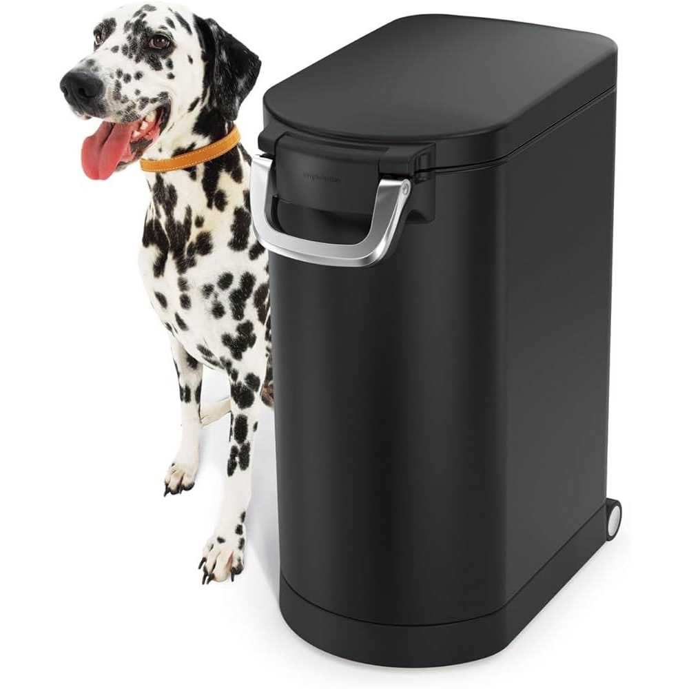 simplehuman Pet Food Can White Steel - Nail Gallerys