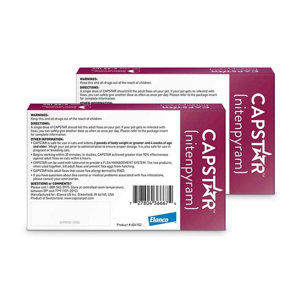 Capstar Flea Tablets for Cats 2-25 lbs - Nail Gallerys
