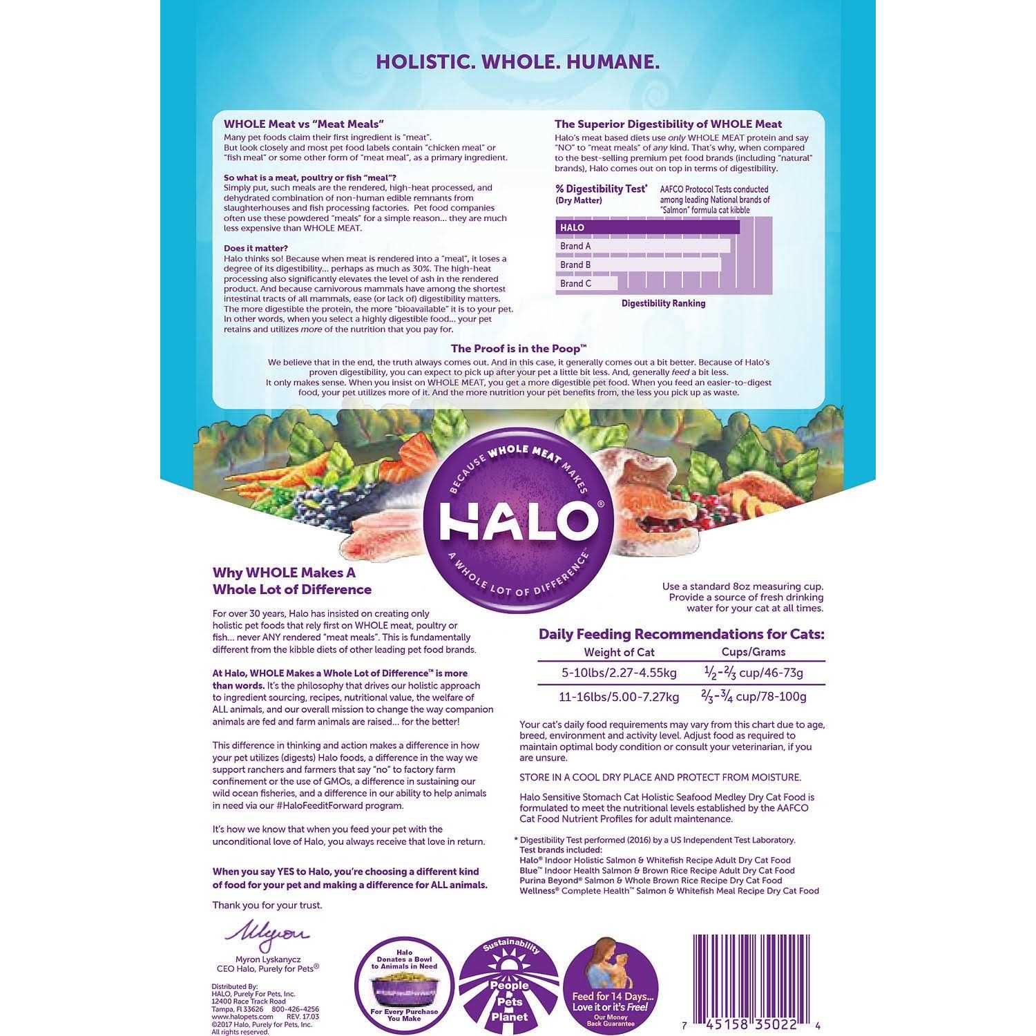 Halo Holistic Seafood Medley Sensitive Stomach Dry Cat Food - Nail Gallerys